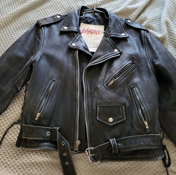 L.A. Roxx painted leather jacket - Picture 3 of 4